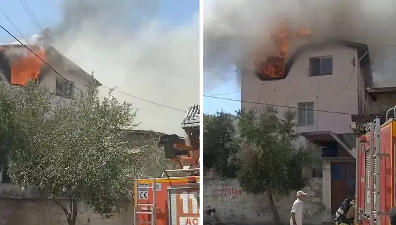 Hatay'da Evi Saran Yangın, Küçük Çocuğu Hastaneye Kaldırdı!