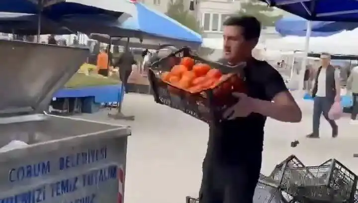 Domatesleri Çöpe Döken Pazarcıya Şok Ceza: Kime Ne Kadar Ödeyecek?