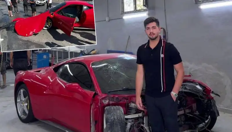 Hurdaya Dönüşen 15 Milyonluk Ferrari'nin Talihsiz Sahibi Ne Dedi?
